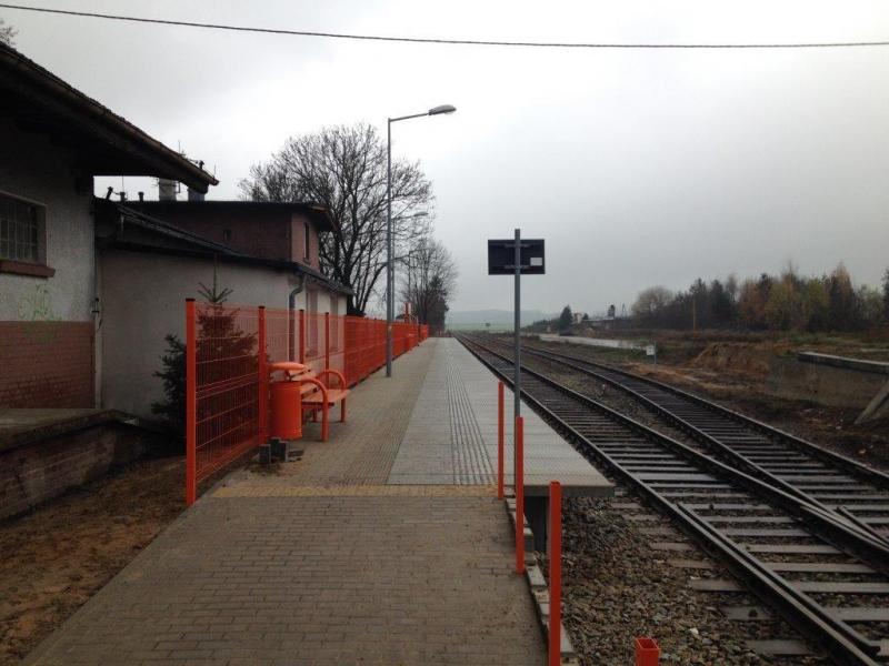 Przystanek kolejowy w Ramiszowie gotowy